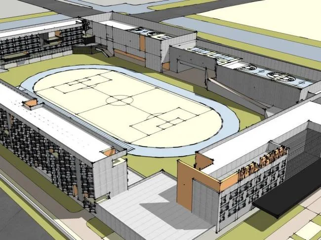 Sketchup School Model | Multi story School, Teaching Building, Educational Architecture, Campus, Modern Style
