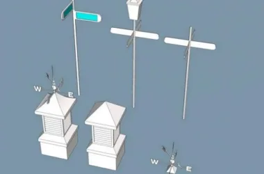 SketchUp Materials: Road Sign and Landscape Components-BIM WORLD