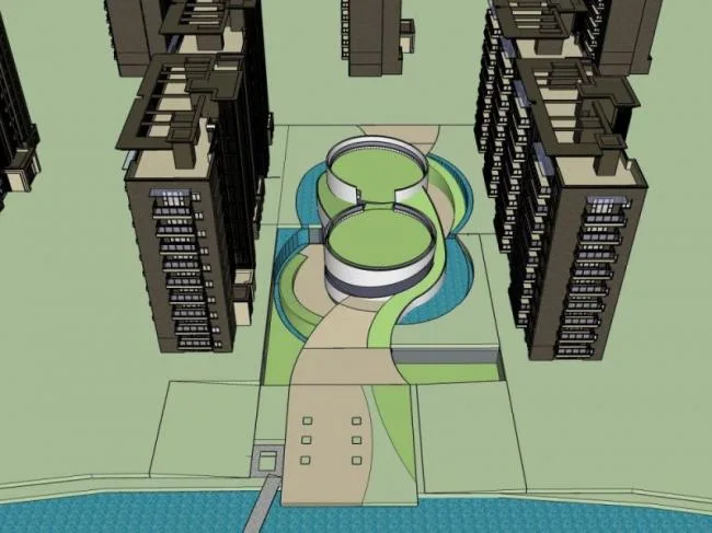 Sketchup Residential Model | Small and High rise Residential Buildings, Residential Buildings, Classical Style