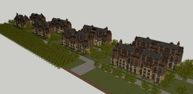 Sketchup Villa Model | Townhouse, Classical Style