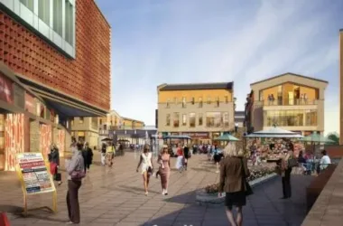 SketchUp Business Model: Multi-Story Commercial Street in Modern Chinese Style-BIM WORLD
