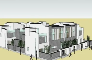 SketchUp Model of a Chinese-Style Row Villa-BIM WORLD