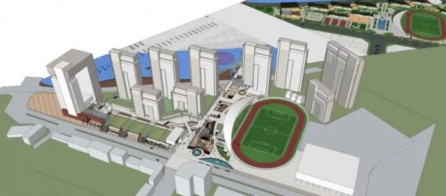 Sketchup Landscape Model | Office Landscape, Commercial Landscape, Modern Style