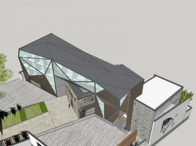 Sketchup Business Model | Multi story Bar, Modern Style