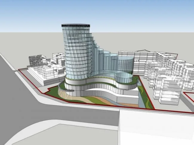 Sketchup Complex Model | Multi story Commercial Complex, Residential, Office, Modern Style