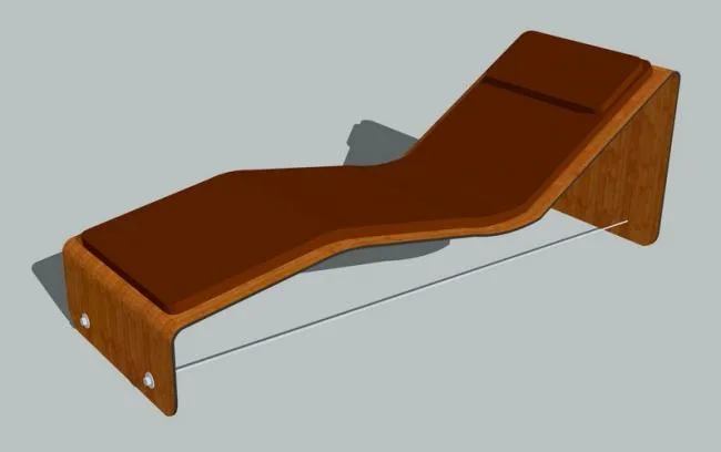Sketchup Material Model | Reckler Chair Material Component Modern