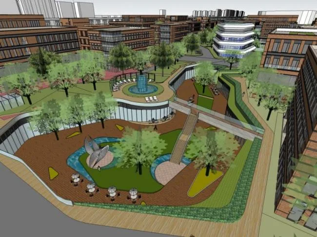 Sketchup Office Model | Multi story Office Area, Modern Style
