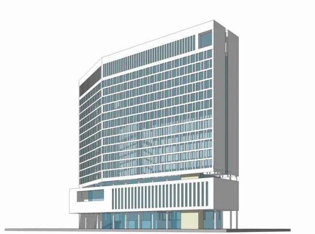 Sketchup Hospital Model | High rise Medical Building, Modern Style, Hospital