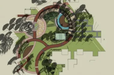 Modern Park Landscape Design in SketchUp-BIM WORLD