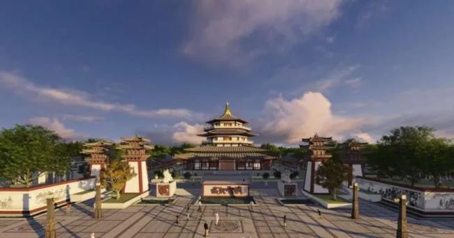 Sketchup Landscape Model | Park Landscape, Chinese Style, Chinese Garden, Ancient Architecture