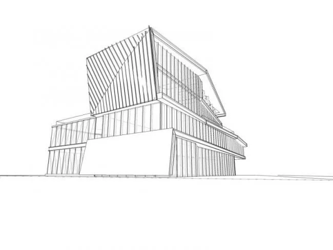 Sketchup Business Model | Multi story Clubhouse, Modern Style