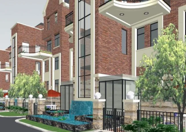 Sketchup Villa Model | Row Villa, Classical Style, English Style
