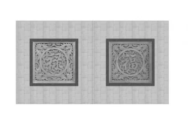 SketchUp Material Models: Traditional Chinese Paving Designs-BIM WORLD