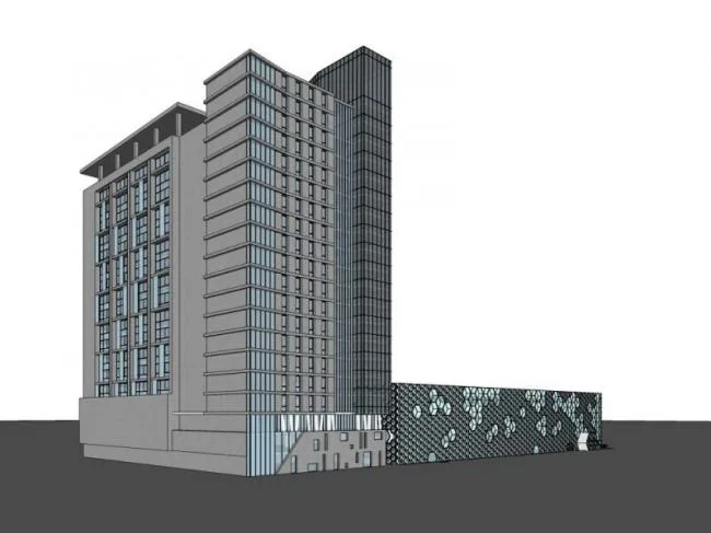 Sketchup Complex Model | Multi story Commercial Complex, Office, Residential, Modern Style
