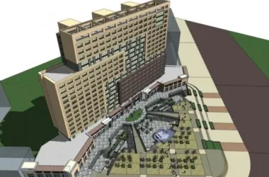 Modern Multi-Story Commercial and Residential Complex in SketchUp-BIM WORLD