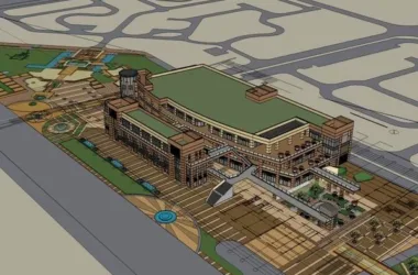 SketchUp Business Model: Multi-Story Classical Commercial City Design-BIM WORLD
