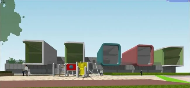 Modern Multi-Story Kindergarten School Model | Educational Architecture in SketchUp
