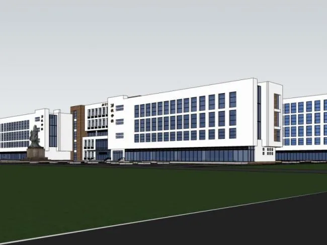 Sketchup School Model | Multi story School, Campus Educational Architecture, Modern Style