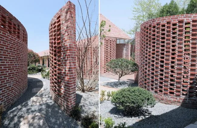 BIM Architecture | Rhythmic Brick Red Garden: Rizhao 1971 Study Camp Old School Reform/DK Architectural Design
