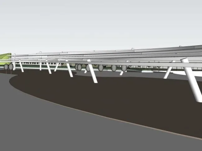 Sketchup Landscape Model | Coastal Landscape, Modern Style