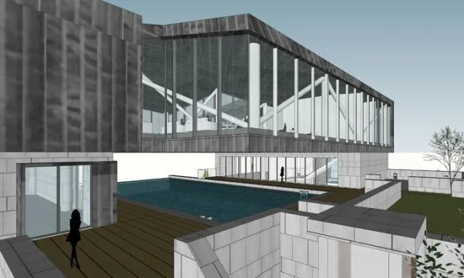 Sketchup Business Model | Meixi Lake International Club, Multi story Commercial, Modern Style