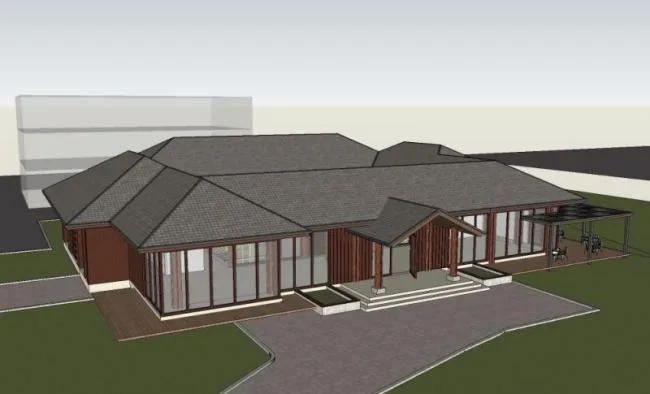 Sketchup Landscape Model | Courtyard Landscape, Chinese Style