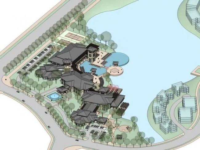 Sketchup Business Model | Clubhouse, European Classical Style