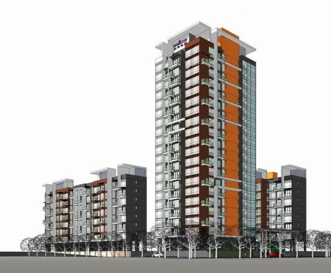 Sketchup Residential Model | High rise residential buildings, neighborhoods, residential buildings, modern style