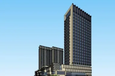 SketchUp Complex Model: Multi-Story Classical Commercial, Residential, and Office Building-BIM WORLD