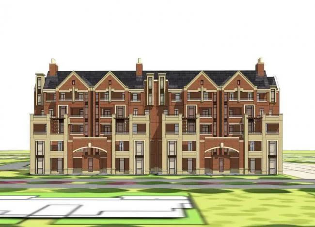 Sketchup Residential Model | High rise residential buildings, western-style houses, British style, residential buildings, classical style