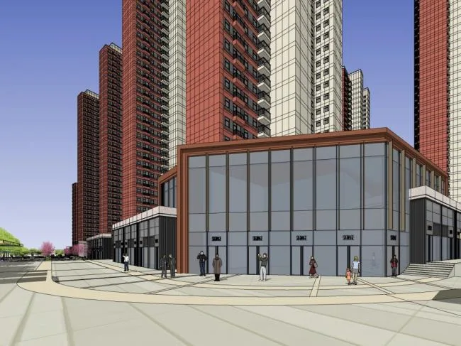 Sketchup Complex Model | Multi story High rise Mixed Commercial Complex, High rise Residential, Modern Style
