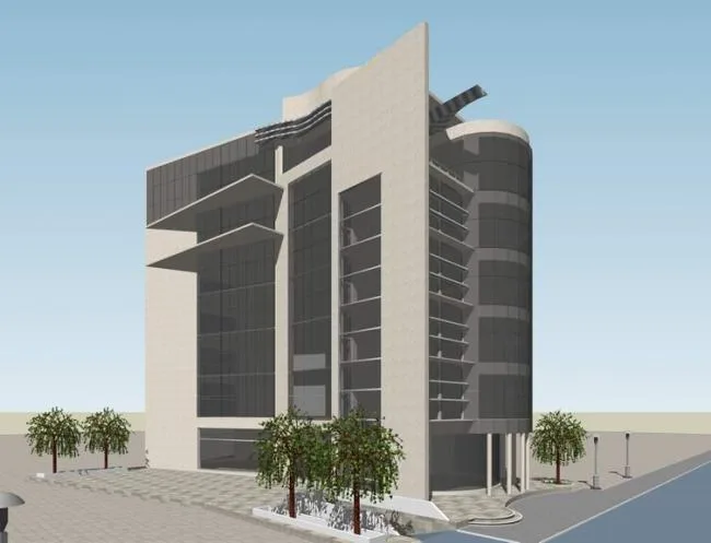 Sketchup Office Model | Small Office Building, High Rise Office Building, Modern Style