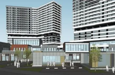 SketchUp Model of a Modern Commercial Complex with High-Rise Residential, Office Spaces, and Ground-Floor Retail-BIM WORLD