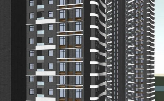 Modern High-Rise Residential and Office Buildings | SketchUp Residential Model