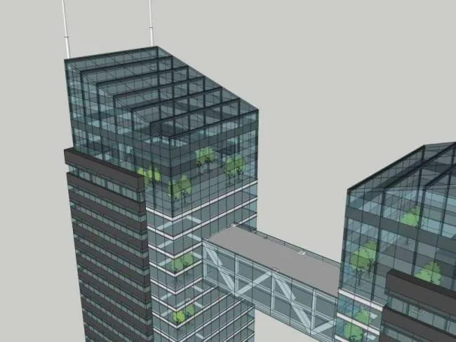Sketchup Office Model | High rise Office Building, Modern Style