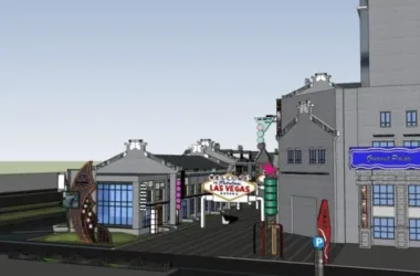 SketchUp Business Model: Multi-Story Modern Chinese Commercial Street Design-BIM WORLD