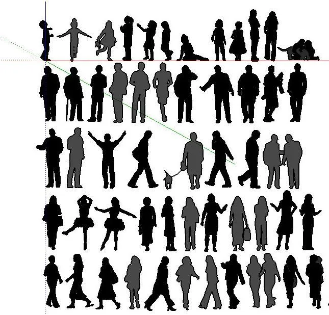 SketchUp Materials: 2D Colorless Contour Textures for Architectural Models