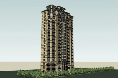SketchUp Residential Models: Classical Style High-Rise Buildings-BIM WORLD
