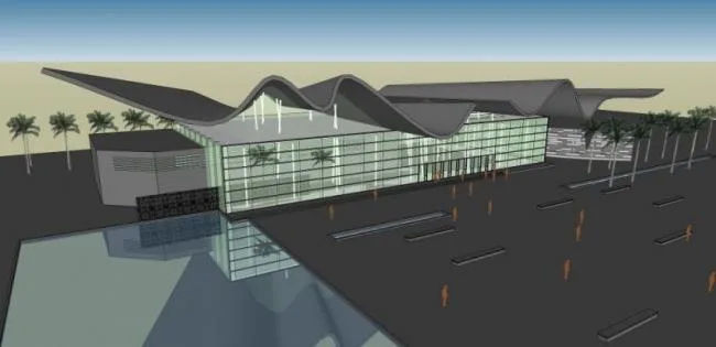 Sketchup Business Model | Multi story Clubhouse, Modern Style