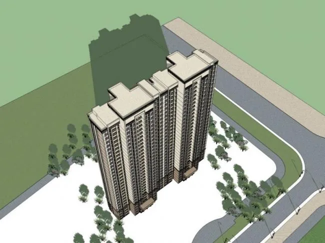 Sketchup Residential Model | Super High rise Residential Buildings, Residential Buildings, Classical Style