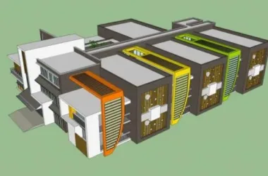 Modern Multi-Story Kindergarten Design | Educational Architecture by SketchUp School-BIM WORLD