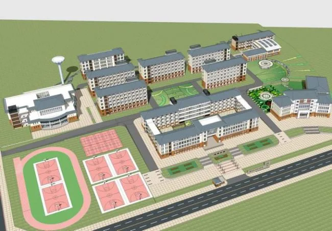 Sketchup School Model | Multi story School Campus, Educational Architecture, Simplified European, European Style, Classical Style