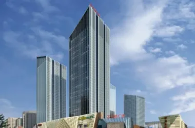 SketchUp Complex Model: Multi-Story High-Rise Wanda Commercial Plaza Featuring Hotel and Office Spaces in Modern Style-BIM WORLD