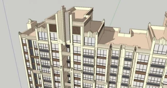 SketchUp Residential Models: Super High-Rise and Classical Style Buildings