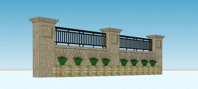 Sketchup Material Model | Walls, Guardrails, Railings, Materials, Components