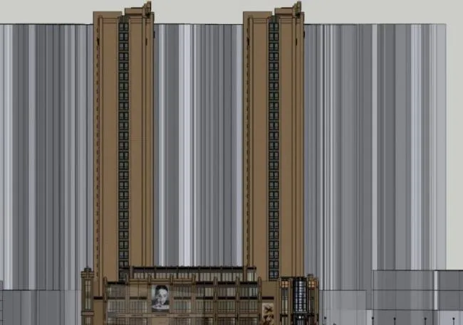 Sketchup Residential Model | High rise residential buildings, ground floor commercial buildings, residential buildings, classical style