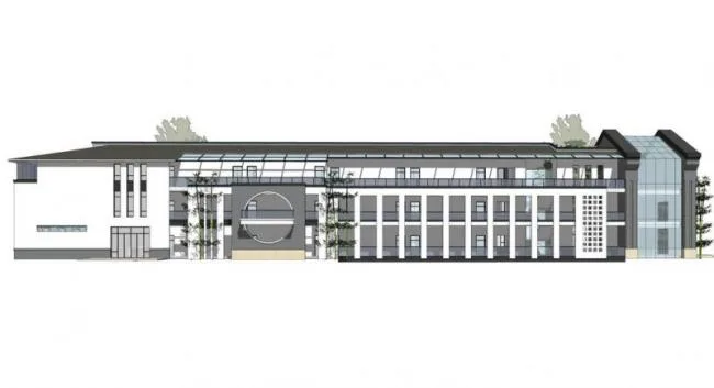 SketchUp Multi-Story Hotel Model Featuring Traditional Chinese Architecture-BIM WORLD