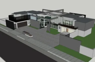 Modern Solo Villa Design | SketchUp 3D Model-BIM WORLD