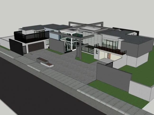 Modern Solo Villa Design | SketchUp 3D Model