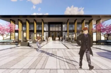 SketchUp Business Model: Modern Multi-Story Commercial Sales Office Design-BIM WORLD